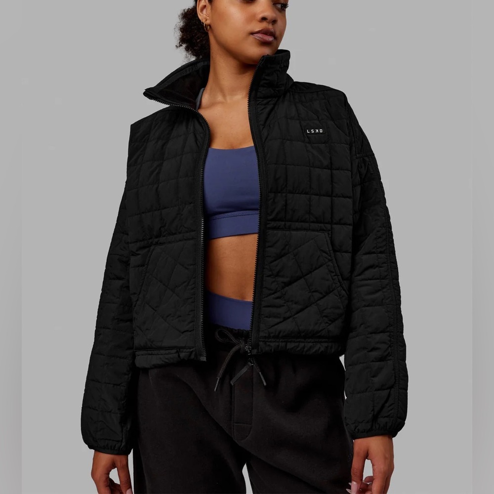 LSKD Thrive Packable Jacket in Black
